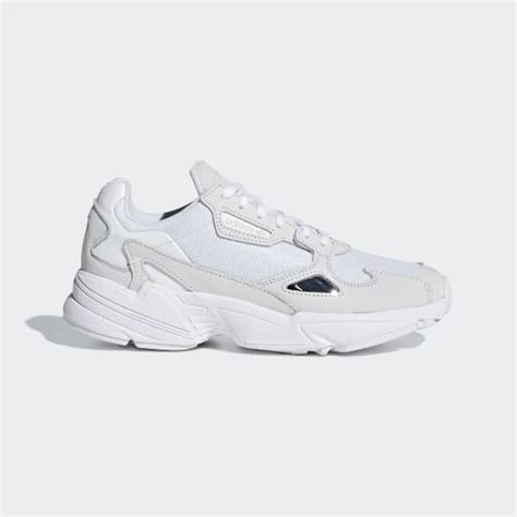 Adidas women's white falcon sneakers